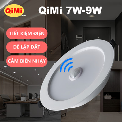 Đèn Cảm Biến Chuyển Động 7W/9W - Lắp Đặt Âm Trần Dễ Dàng, Gọn Nhẹ, Cảm Biến Nhạy, Tầm Quét Rộng