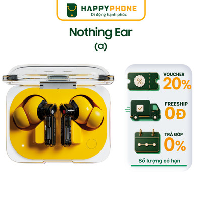 Tai Nghe Bluetooth Nothing Ear (a) True Wireless, Chống Ồn ANC 45dB, Hi-Res LDAC - Hàng Chình Hãng
