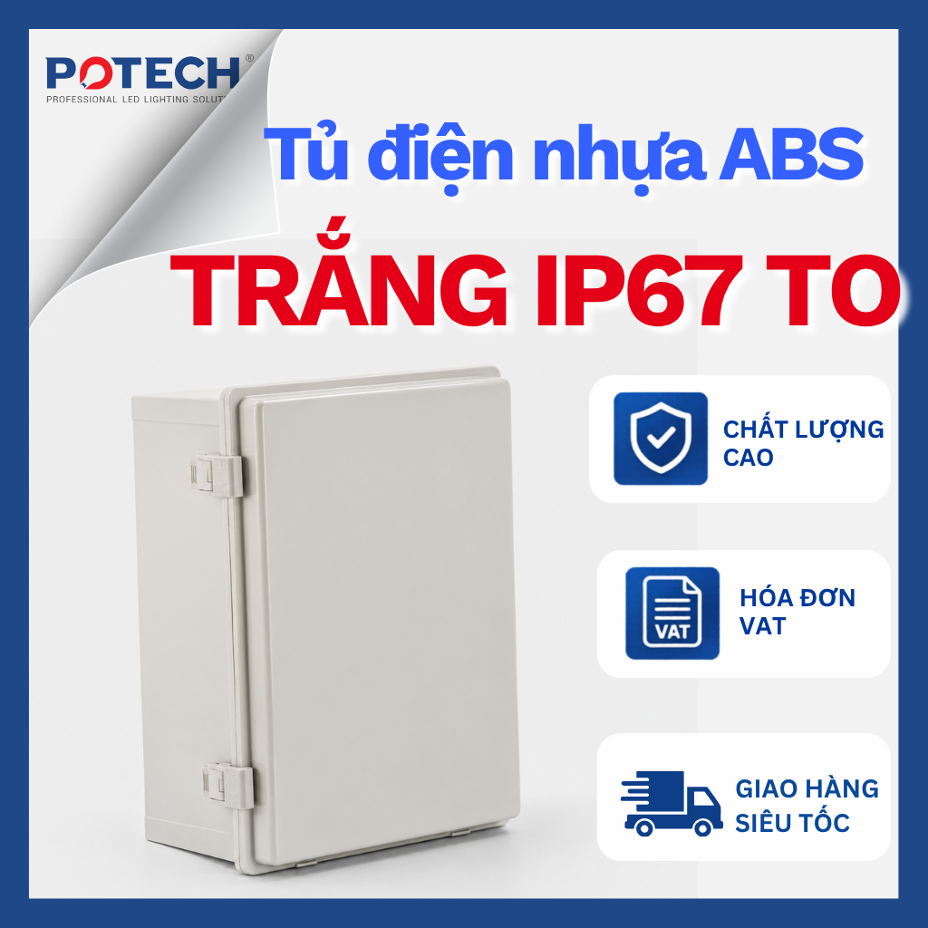 Tủ Điện Nhựa ABS Chống Nước IP65 IP67, Hộp Kỹ Thuật Điện Ngoài Trời JX-303018 300x300x180mm, SM2-55 