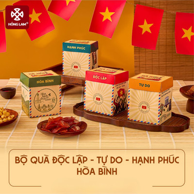 Hộp Quà Blind Box Độc Lập - Tự Do - Hạnh Phúc - Hòa Bình