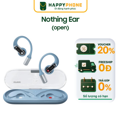 Tai Nghe Bluetooth Nothing Ear (open) Open-Ear, Driver 14.2mm, Kháng Nước IP54 - Hàng Chính Hãng