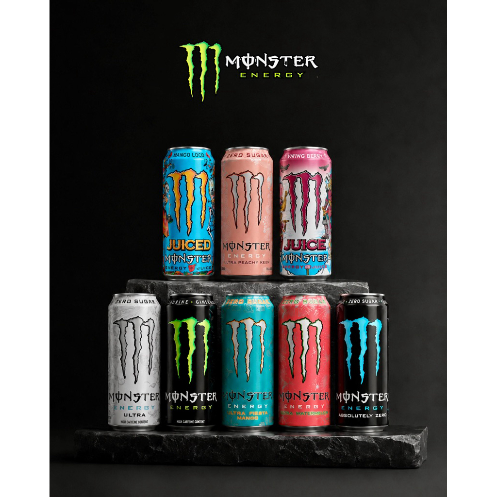 Nước Tăng Lực Asahi Monster Energy Hiệu Monster 355ml ( nội địa Nhật ), 500ml ( nhập Châu Âu UK , Ir