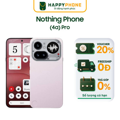 Điện Thoại Nothing Phone (4a) Pro 5G, Camera Sony OIS 50MP Zoom 140X - Hàng Chính Hãng