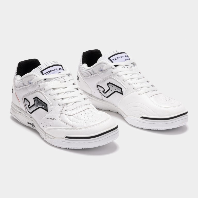 JOMA – Giày Bóng Đá Futsal Joma Top Flex Rebound 2502 IN White | Êm chân, linh hoạt cho sân trong nh