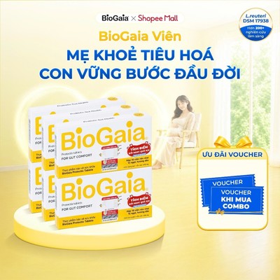 Combo 6 men vi sinh BioGaia ProTectis Dạng viên cải thiện hệ tiêu hóa Thụy Điển hộp 10 viên