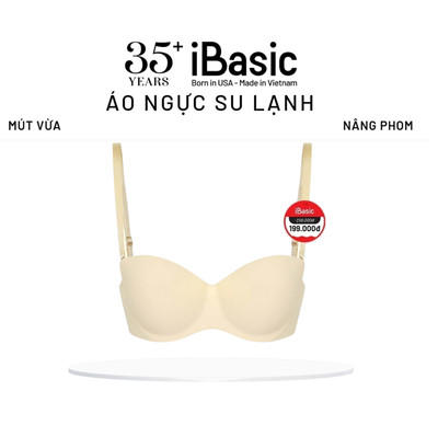 Áo ngực su mút vừa iBasic cup ngang có gọng không đường may thoáng khí BRAW098