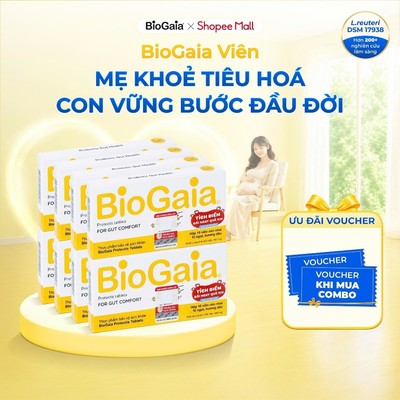 Combo 8 men vi sinh BioGaia ProTectis Dạng viên cải thiện hệ tiêu hóa Thụy Điển hộp 10 viên