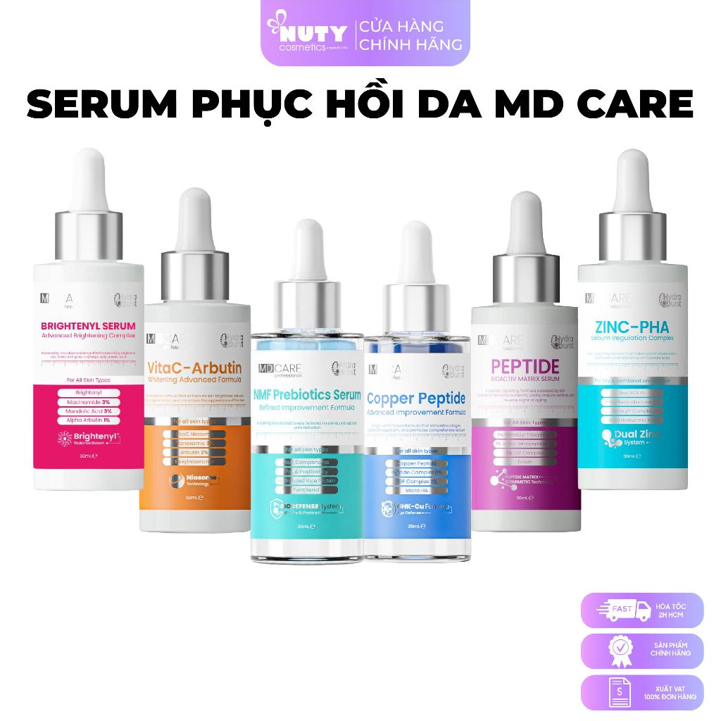 Serum Phục Hồi Da MD CARE NMF Prebiotics Refined Improvement Formula (30ml)