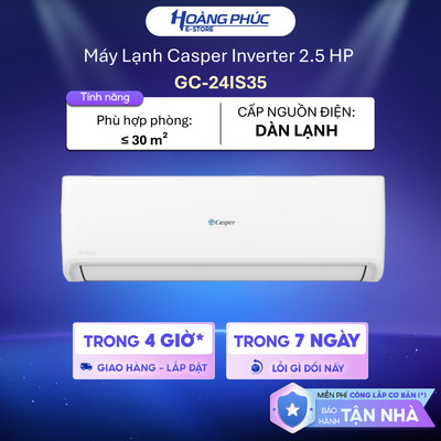 GC-24IS35 - Máy Lạnh Casper Inverter 2.5 HP GC-24IS35  {Ship HCM 0Đ}