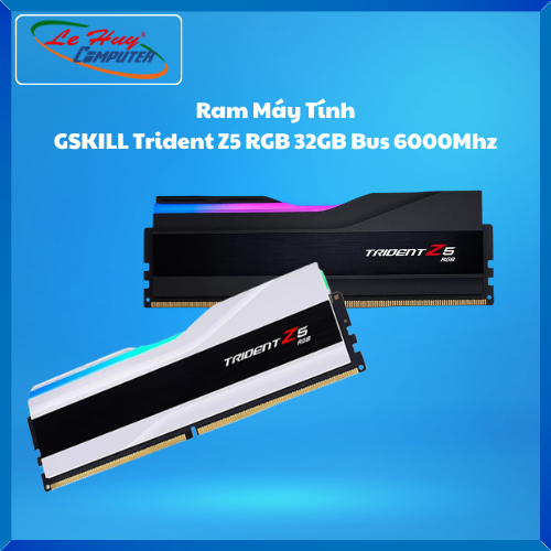 Ram Máy Tính GSKILL Trident Z5 RGB 32GB Bus 6000Mhz (Black/ White) - Hàng Chính Hãng