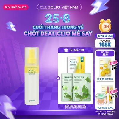 [Săn Deal] Xịt Khoáng Làm Sáng Da Goodal Green Tangerine Vita C Serum Mist 100ml