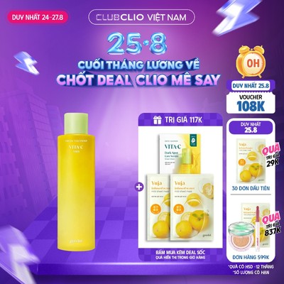 [Săn Deal] Nước Cân Bằng Làm Sáng Da Goodal Green Tangerine Vita C Toner 300ml