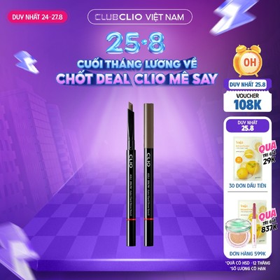 [Săn Deal] Chì Kẻ Chân Mày 2 Đầu Clio Kill Brow Auto Hard Brow Pencil 0.31g