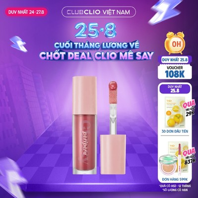[Săn Deal] Son Tint Bóng Peripera Ink Glasting Lip Gloss 4.5ml (Mới - Soft Berry)