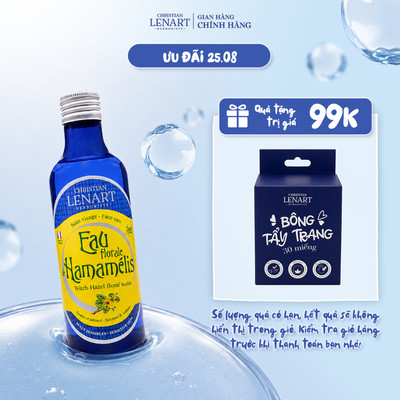 Toner hoa kim mai cấp nước, hỗ trợ giảm viêm và làm dịu dành cho da mụn Christian Lenart 200ml