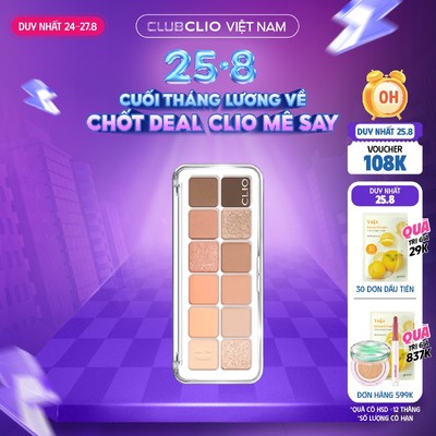 [Săn Deal]Bảng Màu Mắt 12ô Clio Pro Eye Palette Air 7g