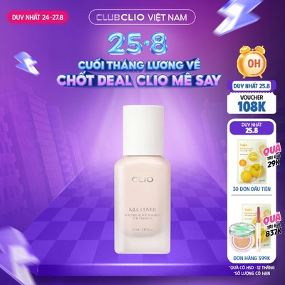 [Săn Deal] Kem Nền Che Khuyết Điểm Clio Kill Cover Founwear Foundation The Original 35ml