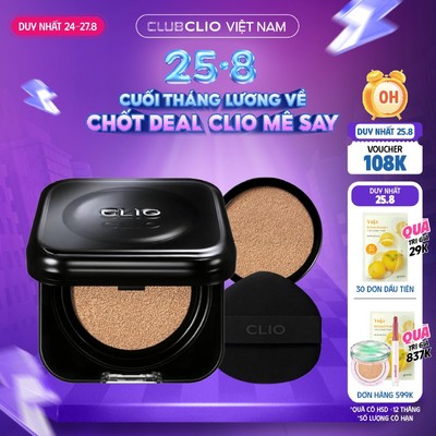 [Săn Deal] Phấn Nước Che Phủ Hoàn Hảo Clio Kill Cover Founwear Cushion SPF40 PA++ 15g (tặng kèm lõi)