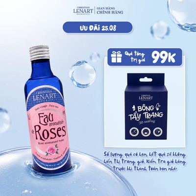Toner hoa hồng cấp nước, hỗ trợ ngừa oxy hóa dành cho da khô Christian Lenart 200ml