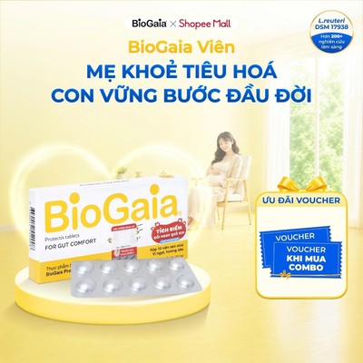 Men vi sinh BioGaia ProTectis dạng viên cải thiện hệ tiêu hóa xuất xứ Thụy Điển hộp 10 viên