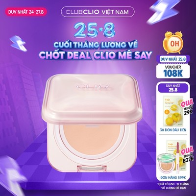 [Săn Deal] [MẪU MỚI] Phấn Nước Hiệu Ứng Căng Bóng Clio Kill Cover Mesh Glow Essential Cushion SPF50+ PA++++ (15Gx2)