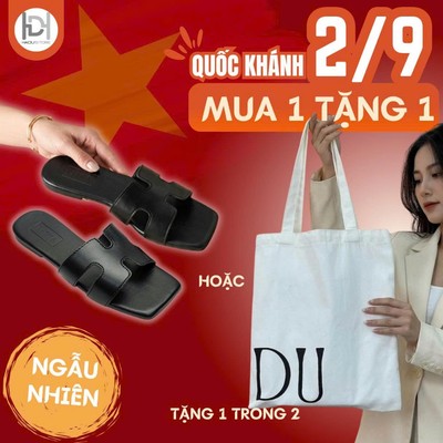 [Quà Tặng Túi Mù] Túi Canvas HADU hoặc Dép Bệt Nữ Thời Trang - Quà Tặng Ngẫu Nhiên Số Lượng Có Hạn