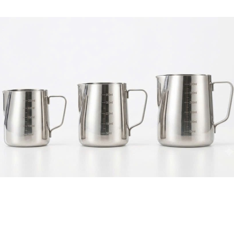 Ca Đánh Sữa Inox Cao Cấp - Ca Rót Sữa Tạo Hình Latte Art Chuyên Nghiệp Cho Quán Cà Phê