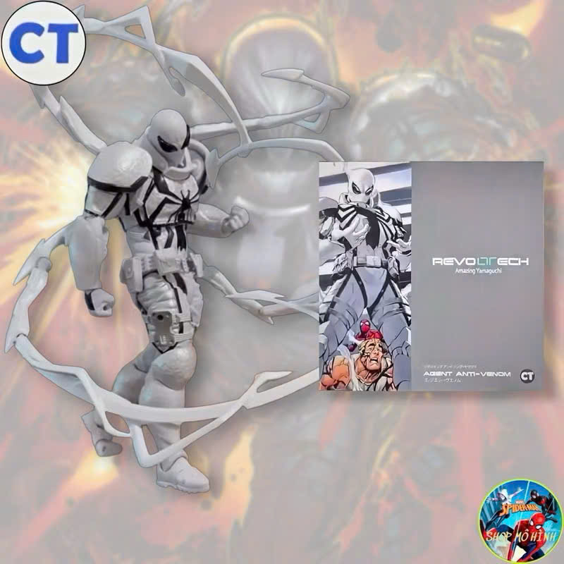 (Có Sẵn) Mô hình CT Agent Anti Venom Revoltech Amazing Yamaguchi Spider Man Agent Anti-Venom