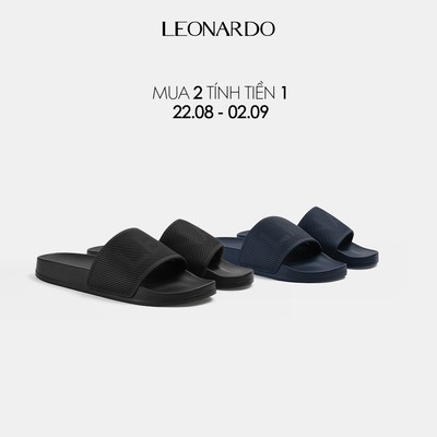 Dép Nam Leonardo quai PVC chống nước đế cao su êm nhẹ bền bỉ không gây mùi thời trang unisex - Dép Ryder