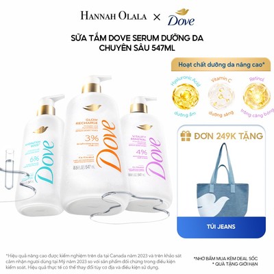 [HANNAH LIVESTREAM] Dove Sữa tắm serum dưỡng da chuyên sâu 547ml