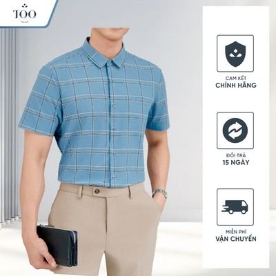 Áo Sơ Mi Nam Co Giãn Chống Nhăn Ngắn Tay Công Sở TQQ SMK13C Vải Thun Co Giãn Đa Chiều