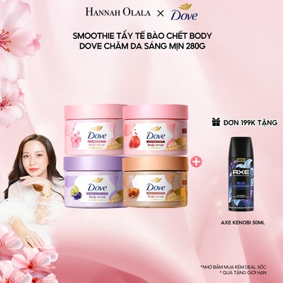 [HANNAH LIVESTREAM] [CHÍNH HÃNG ĐỘC QUYỀN] Smoothie Tẩy Tế Bào Chết Body Dove Chăm Da Sáng Mịn 298g/280g