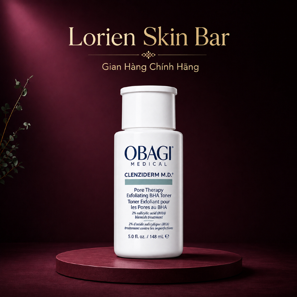 Obagi Clenziderm M.D. Pore Therapy Exfoliating BHA Toner 150ml | Chính Hãng Mỹ