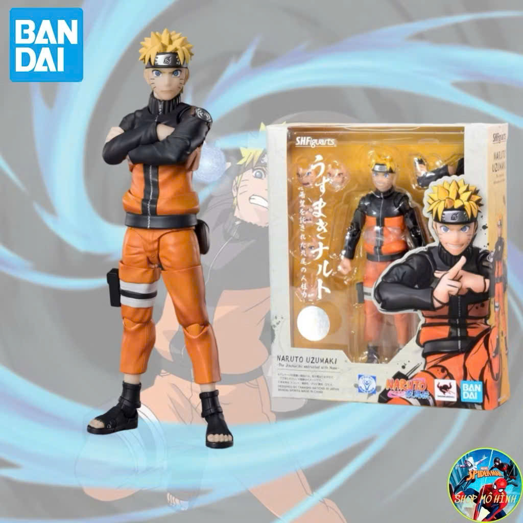 (Có Sẵn) Mô hình SHF Naruto Uzumaki Naruto Ver 2.0 Chính Hãng Bandai (Tái Bản)