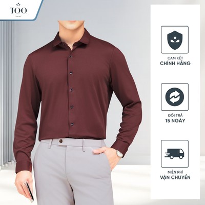 Áo Sơ Mi Nam Dệt Kim Thun Co Giãn 4 Chiều Không Nhăn Dài Tay Công Sở SlimFit TQQ SMK21