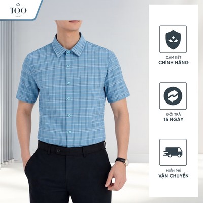 Áo Sơ Mi Nam Ngắn Tay Thun Co Giãn 4 Chiều Không Nhăn TQQ SMK50C