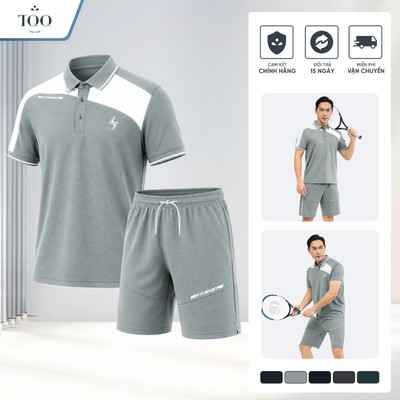 Bộ Polo Nam Thể Thao Cao Cấp Co Giãn Tốt Thoáng Khí Mặc Hàng Ngày Dạo Phố Thoải Mái TQQ-Hive TPBO39C