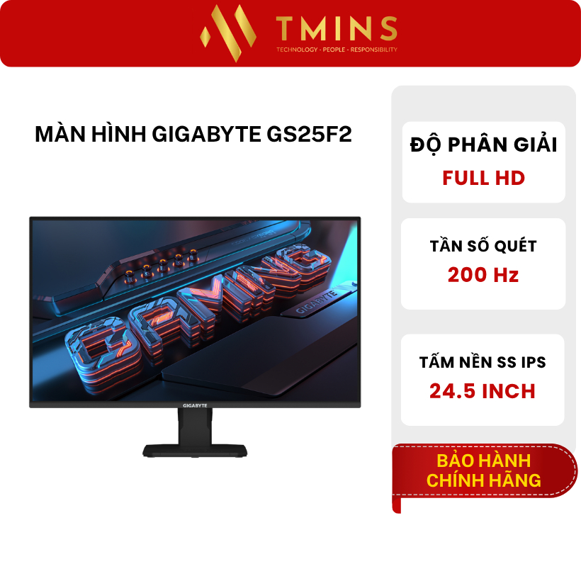 Màn hình GIGABYTE GS25F2 Gaming (24.5INCH - FHD - 200Hz - IPS)