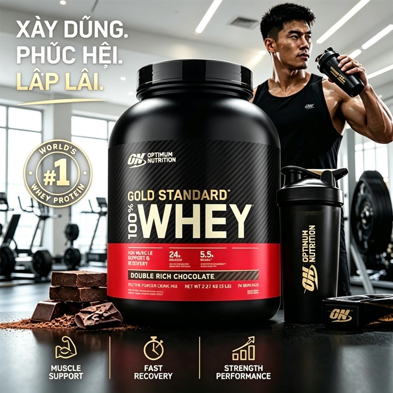 ON Optimum Nutrition - Gold Standard 100% Whey Protein [5LBS] | Whey Protein Isolate #1 Ingredient