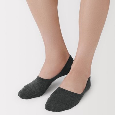 [26AW] MUJI Tất Lười Nam Mỏng Có Miếng Chống Trượt Gót