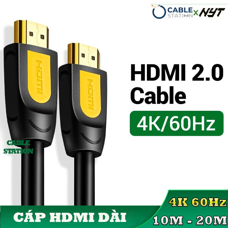 Cáp HDMI DÀI, 4K HDMI Male to HDMI Male Cable, Cắm là chạy | Cable Station