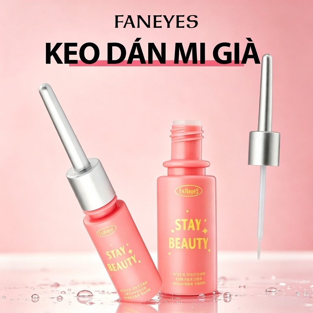 Keo Dán Mi Giả FANEYES Nhanh Khô Trong Suốt Chống Nước Chống Mồ Hôi Không Trắng Viền