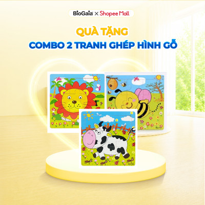 [QUÀ TẶNG KHÔNG BÁN] Combo 2 Tranh Gỗ Xếp Hình Ngộ Nghĩnh Cho Bé [2_QT0025]