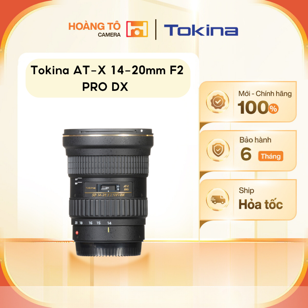 Ống kính Tokina AT-X 14-20mm F2 PRO DX For Nikon F (Trôi bảo hành) | Mới chính hãng