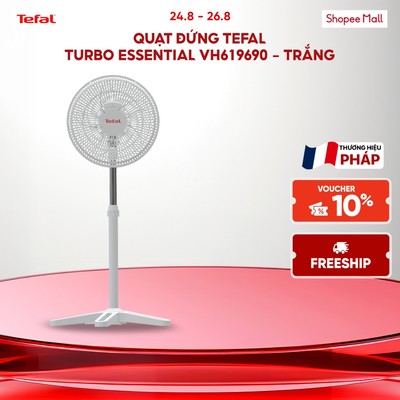 Quạt đứng TEFAL Turbo Essential VH619690 - Trắng