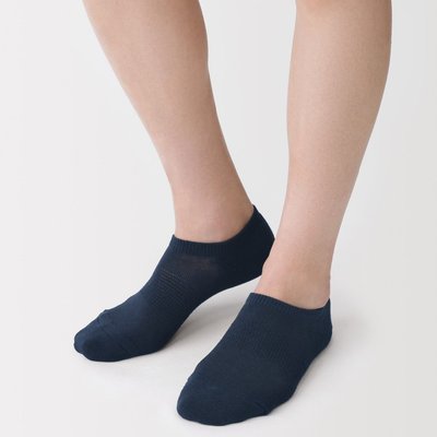 [26AW] MUJI Tất Nam Tới Mắt Cá Ôm 90 Độ Lòng Tất Dệt Kiểu Vòng