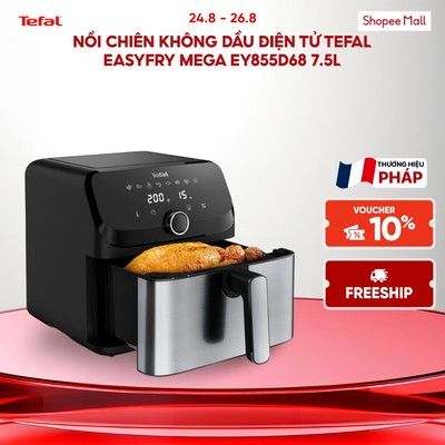 Nồi chiên không dầu điện tử Tefal EY855D68 EasyFry Mega 7.5L