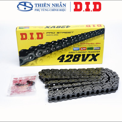 Sên moto DID Japan 428VX-120FB X-RING PRO STREET 80cc-400cc