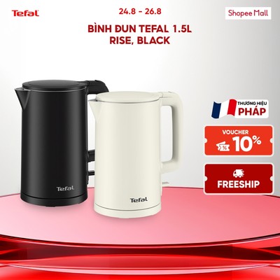 Bình đun Tefal 1.5L KO140AE0/K01408E0 - Rise/Black