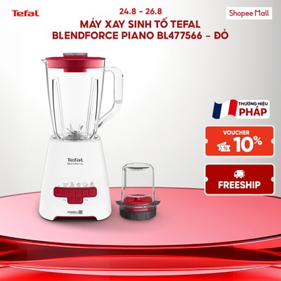 Máy xay sinh tố Tefal Blendforce Piano BL477566 - Đỏ